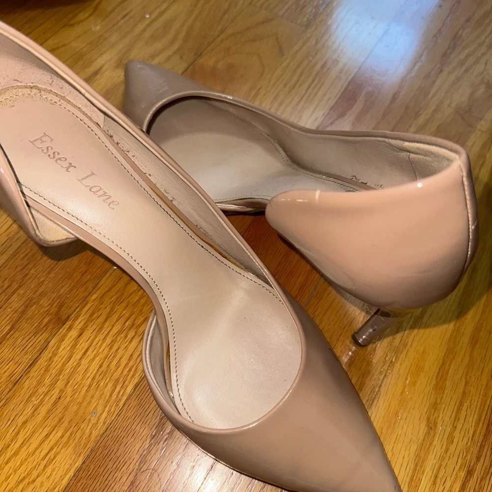 Essex Lane Nude Patent Heels